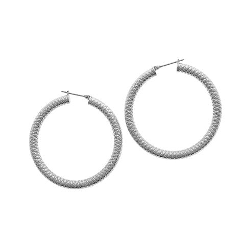 Aros argolla acero quirurgico facetada de 50 mm